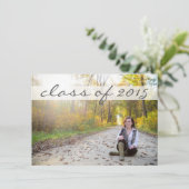 Graduierungsparty 2015 - Klassisches Banner Einladung (Stehend Vorderseite)