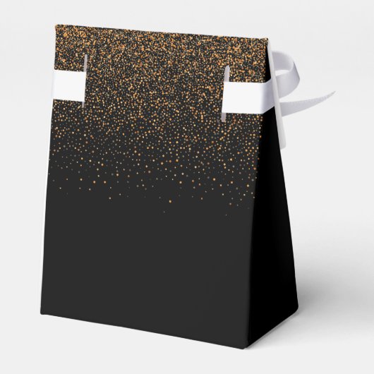 Graduierungsparty 2025 Absolvent schwarzes Gold Geschenkschachtel (Rückseite)