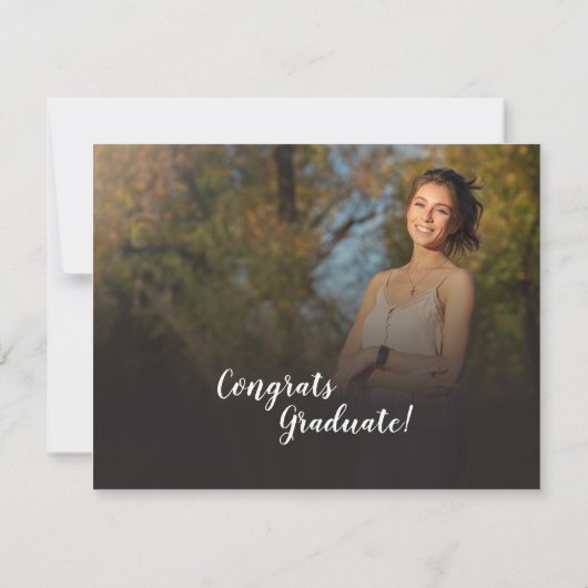 Graduierungsparty 2025 Einladung zur FotoCollage (Rückseite)