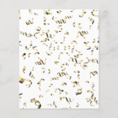 Graduierungsparty Advice Card Confetti Black Gold (Rückseite)