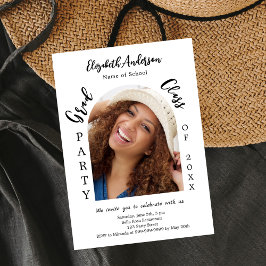 Graduierungsparty arch Foto-Klasse 2025 Einladung