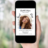 Graduierungsparty arch Foto-Klasse 2025 Einladung