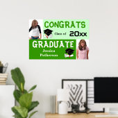 Graduierungsparty Banner Poster Hinzufügen Foto Gr (Heimbüro)