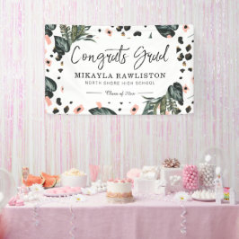 Graduierungsparty-Banner | Tropischer Dschungel Banner