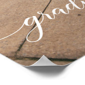 Graduierungsparty Begrüßungszeichen mit Foto Poster (Ecke)