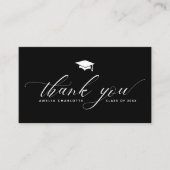 Graduierungsparty Budget Moderne Dankeschön Karten (Vorderseite)