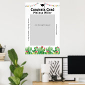 Graduierungsparty Cactus Fiesta Stand Frame Poster (Heimbüro)