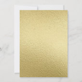 Graduierungsparty Einladung Gold & Schwarz (Rückseite)