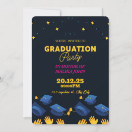 Graduierungsparty Einladung mit Foto