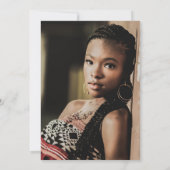 Graduierungsparty Einladungen Bildlauf Gold Unterl (Rückseite)