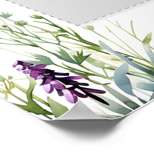 Graduierungsparty farbenfrohe BlumenFotokabine Rah Poster (Ecke)