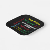 Graduierungsparty farbenfrohe FUN Square oder Roun Pappteller (Gewinkelt)