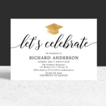 Graduierungsparty, feiern wir einfach, modern