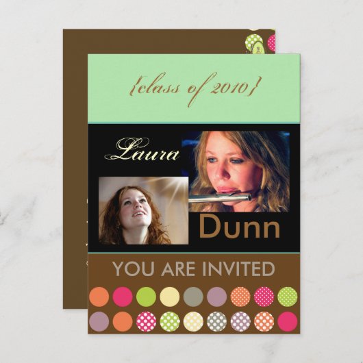 Graduierungsparty, Fotos Postkarten (Vorne/Hinten)