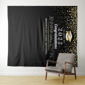 Graduierungsparty Fotoshop Hintergrund Wandteppich (Beispiel (Horizontal))