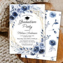 Graduierungsparty für Blaublumen