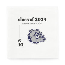 Graduierungsparty für das Logo der School Mascot