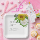 Graduierungsparty für Gelb und Weiß Pappteller (Party)
