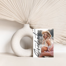 Graduierungsparty für geometrisches Foto Ankündigung