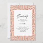 Graduierungsparty für geometrisches Foto Ankündigung (Rückseite)