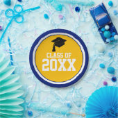 Graduierungsparty für Marine und Gold Class Pappteller (Party)