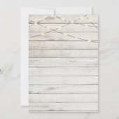 Graduierungsparty für Weißholz Lights Einladung (Rückseite)