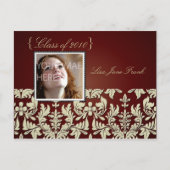 Graduierungsparty lädt Postkarten ein (Vorderseite)