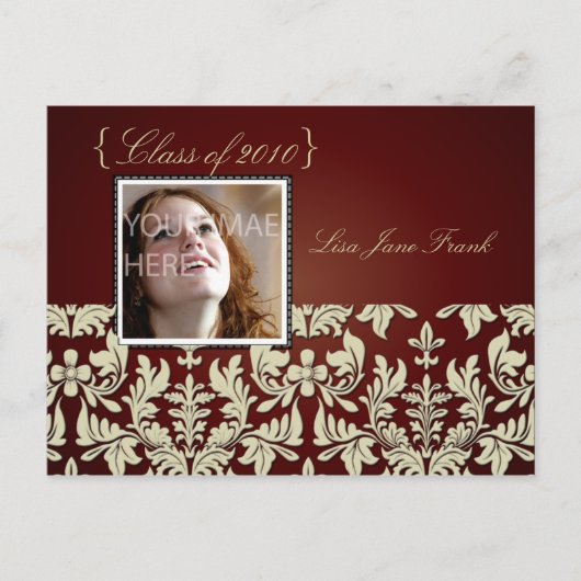 Graduierungsparty lädt Postkarten ein (Vorderseite)