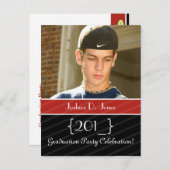 Graduierungsparty lädt Postkarten ein (Vorne/Hinten)