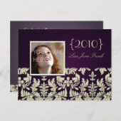 Graduierungsparty lädt Postkarten ein (Vorne/Hinten)