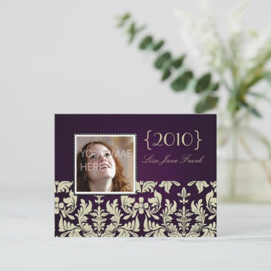 Graduierungsparty lädt Postkarten ein (Stehend Vorderseite)