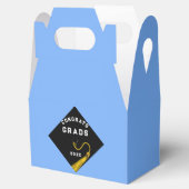 Graduierungsparty Light Blue Gevor Box Geschenkschachtel (Geöffnet)
