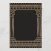 Graduierungsparty mit CUSTOM FARBTempel Einladung (Rückseite)