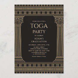 Graduierungsparty mit CUSTOM FARBTempel Einladung