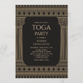 Graduierungsparty mit CUSTOM FARBTempel Einladung (Vorderseite)