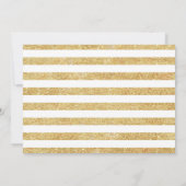 Graduierungsparty mit Foto - Rosa Gold Einladung (Rückseite)