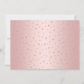 Graduierungsparty mit Foto - Rose Gold Black Einladung (Rückseite)