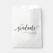 Graduierungsparty Moderne Elegant Geschenktütchen (Vorderseite)