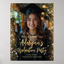 Graduierungsparty Modernes Foto Begrüßungszeichen