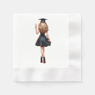 Graduierungsparty Napkins Blonde 'I done It!' Serviette