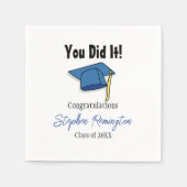 Graduierungsparty Napkins Sie getan! Serviette (Vorderseite)