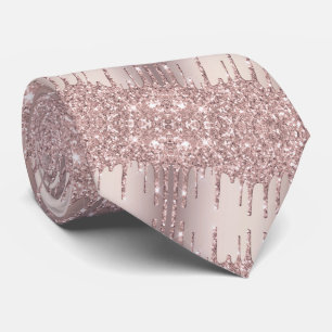 Graduierungsparty Neck Tie Rose Gold Blush Tropfen Krawatte