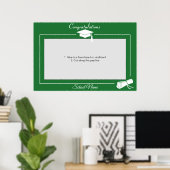 Graduierungsparty Prop Foto-Standrahmen Poster (Heimbüro)