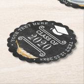 Graduierungsparty Retro-Chalkboard Untersetzer (angewinkelt)