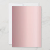 Graduierungsparty rosa Konfetti Mädchen Einladung (Rückseite)