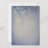 Graduierungsparty Rustic Lights Dusty Blue Einladung (Rückseite)