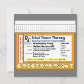 Graduierungsparty RX für Spaß Einladung (Vorderseite)