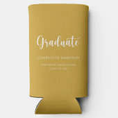 Graduierungsparty Script Lässig Simple Selters Dosenkühler (Rückseite)