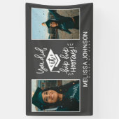 Graduierungsparty Sie getan hat es Gratulation Ban Banner (Vertikal)