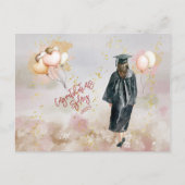 Graduierungsparty Tochter Herzlichen Glückwunsch Postkarte (Vorderseite)